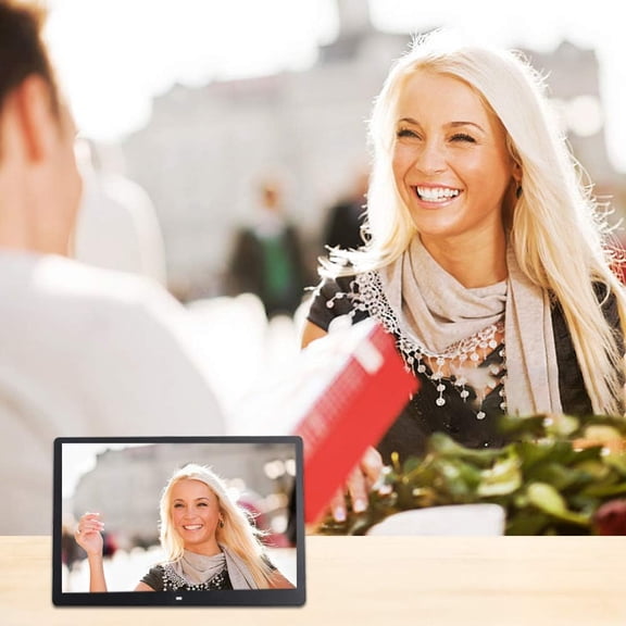 15.6 Inch LED Digital Photo Picture Frame 1080P Full HD Smart Electronic Advertising Machine Player with Remote Control for Office Desktop Home Tabletop Decor (15.6 in / 39.6 cm)