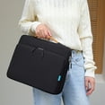 thumbnail image 1 of 15.6 Inch Laptop Bag | Shockproof Water-Resistant Sleeve Case | 360° Corner Protection | Lightweight & Portable | Fits 15.6" Notebook | Multiple Pockets | Gray/Purple/Green/Yellow/Beige, 1 of 6