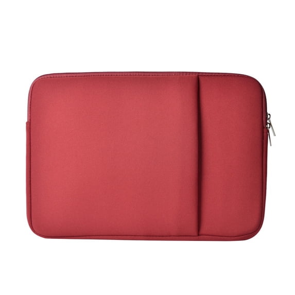 15.6 Inch Laptop Sleeve Protective Case with Zipper Pocket Compatible with 15.6" Dell G15/Legion 15.6 Inch Chromebook Computer Notebook, Wine Red