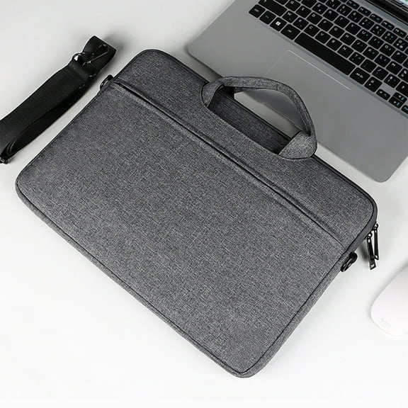 15.6‑Inch Multifunction Laptop Tote Bag With Waterproof Shell, Velvet Lining, Shockproof Padding, Zippered Organizer Pockets, Sturdy Grip, Lightweight Business Casual Sleeve For Travel Office Use
