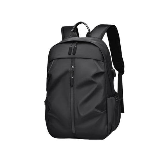 15.6 Inch Travel Laptop Backpack, Slim Computer Bag with USB Charging Port for Business Commute and College School, Tear-Resistant Nylon Daypack