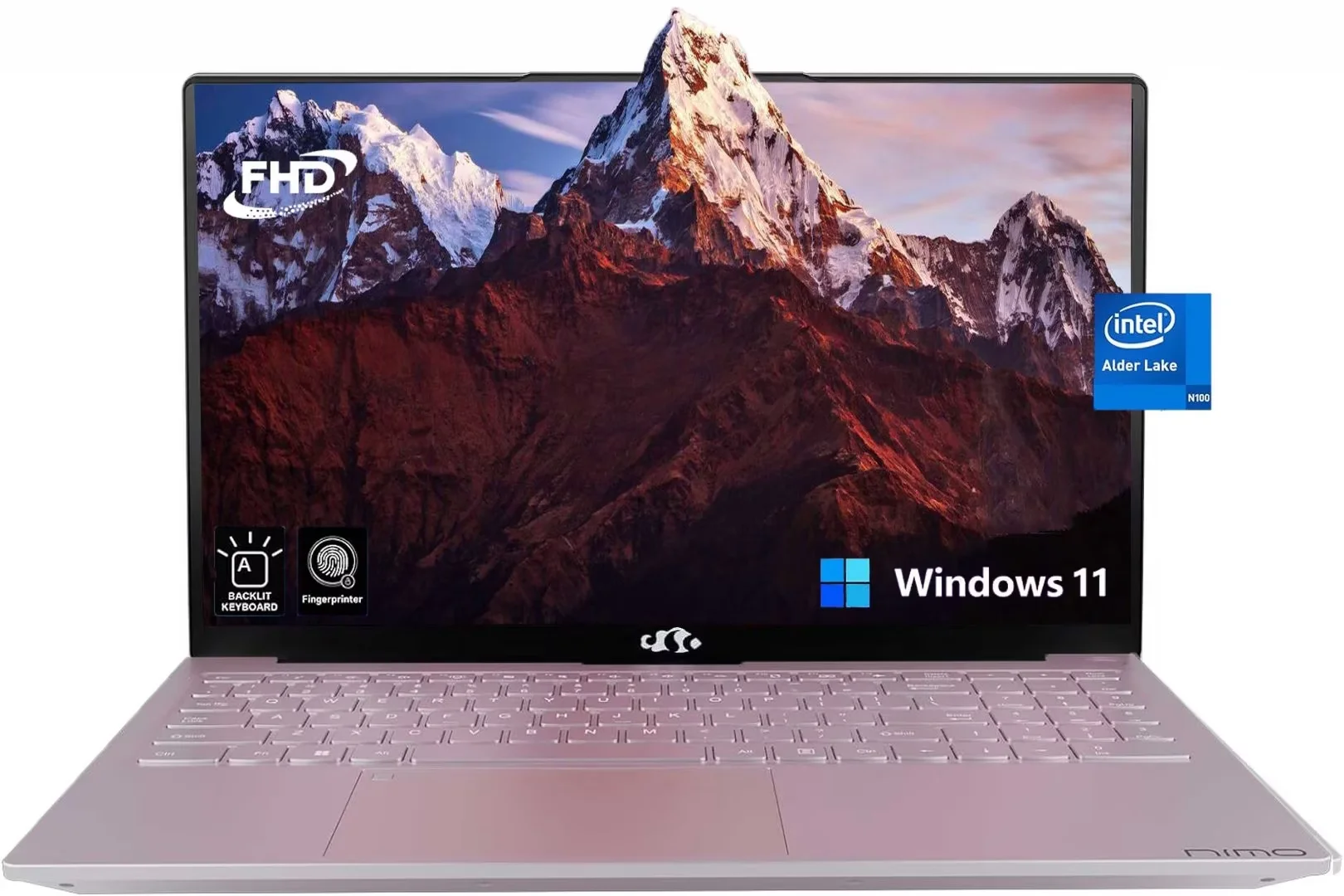 15.6" Laptop Computer, Quad-Core Intel Celeron N100 Processors，Up to 3.4GHz, Laptop Computers with (1920x1080) IPS Display，16GB RAM 256 SSD,2 Years Warranty, WiFi 6, Win 11 (Rose Gold)