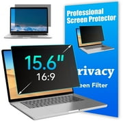 15.6" Laptop Privacy Screen Filter for 16:9 Widescreen Computer Monitor Screen Protector Film, 15.6 Inch Monitor Privacy Shield and Anti-Glare Protector, Anti-Scratch, Anti Blue Light Filter