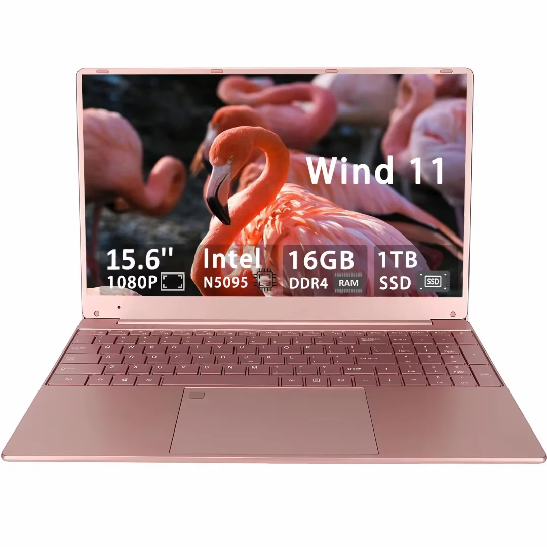 15.6 FHD High-Performance Laptop Computer, Intel N100 Processor (Up To 3.4GHz), 16GB RAM, 512GB SSD, Backlit Keyboard, Fingerprint, WiFi 6, Win 11 (Silver