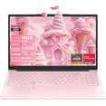 thumbnail image 1 of 15.6" Pink Laptop Computer AMD Athlon Silver 3050E, 16GB RAM 512GB SSD, FHD IPS Display, Backlit KB, Fingerprint, Webcam Privacy Shutter,180 ° Hinge, Win 11 Pro, USB-C, HDMI, Ultra-Thin, 1 of 6