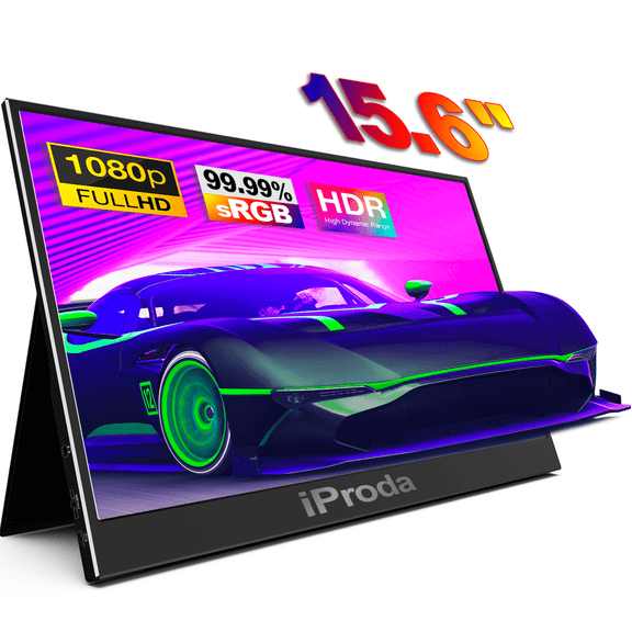 (Open Box) 15.6" Portable Monitor, 60Hz HD IPS Gaming Screen for Laptop Mac Xbox PS4/PS5