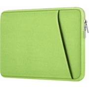 15.6" Shockproof Laptop Sleeve with front pocket, for HP Dell Asus Lenovo, Light Green