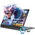 thumbnail image 1 of 15.6" Touchscreen Laptop,512GB SSD 16GB RAM,Windows 11 Pro,360° Foldable 2 in 1 NoteBook Computer,AMD Ryzen R3 3200U(Up to 3.5 GHz),Office 365,Blacklit Keyboard,FHD Display, 1 of 9