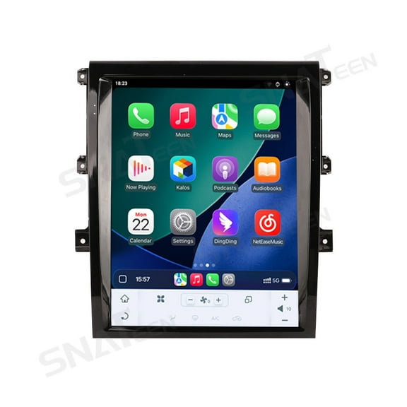 15.6 inch Carplay Screen/Radio/Multimedia Player for Land Rover Discovery 5 2017-2021 Universal Car Navigation/GPS Upgrade Headunit Android Display 1080P Touch Screen Receiver Replace System