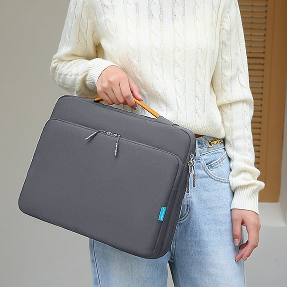 15.6-inch Laptop Satchel, Shockproof Waterproof Design, Secure Laptop Compartment, Durable Polyester Material, for Business Travel, Commuting Students, Everyday Use, Compact Fits 15.6 Screens