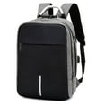 thumbnail image 1 of 15.6-inch Protective Laptop Backpack for Business Office, Travel Commuter Backpack with USB Charging Port for Up to 15.6” Laptop MacBook, Water-resistant Computer Bag for Men Women, 1 of 9