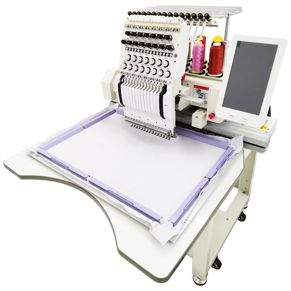 15.7" * 23.6" Commercial Automatic Embroidery Machine 15 Needle Single-Head Embroidery Machine