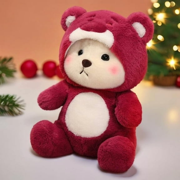 15.7 Inch 15% Chubbier Large Bear Stuffed Animal,Soft Weighted Bear Plush Stuffed Bear Body Pillow for Kids and Adults - Perfect Bear Gifts for Cuddling and Room Decoration