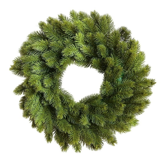15.7 Inch Artificial Christmas Wreath - Realistic Greenery Wreath for Front Door, Indoor Outdoor Holiday Decor, Durable and Foldable