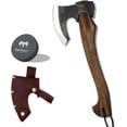 thumbnail image 1 of DWFKHT 15.7" Camping Hatchet Axe with Sheath, 1065 Steel Bushcraft Tool for Wood Chopping & Outdoors, 1 of 7