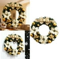 thumbnail image 1 of 15.7 Inch Christmas Wreath for Front Door, Artificial Poinsettia Wreath with Red Berry Pine Cone & Ball Ornaments, Indoor Outdoor Xmas Holiday Door Wall Decorations, 1 of 8