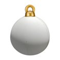 thumbnail image 1 of 15.7 Inch Inflatable Velvet Christmas Ball Decorations Large Flocked Holiday Inflatables for Outdoor Yard and Garden Decor Blow Up Christmas Ornaments for Porch and Winter Celebration Display White, 1 of 8