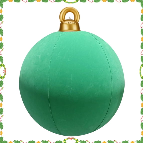 15.7 Inch Inflatable Velvet Christmas Balls,15.7 In Giant Inflatable Velvet Christmas Balls,Inflatable Flocked Christmas Large Holiday Inflatables Outdoor Decorations,Christmas Blow Up Yard Decor