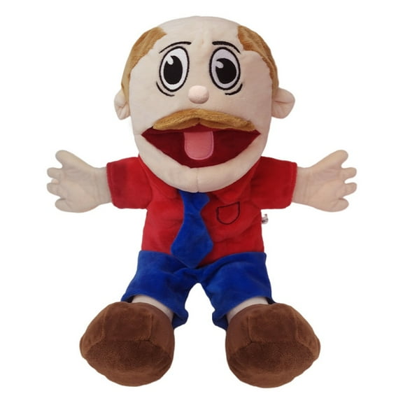15.7-Inch JEFFs Dad Hand Puppet Stuffed Plush,Multicolor