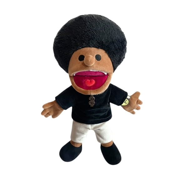 15.7-Inch Rapper Hand Puppets Stuffed Plush Toy for Kids and Fans - Interactive & Educational, Soft Stuffed Plush Puppets for Play, Multicolor