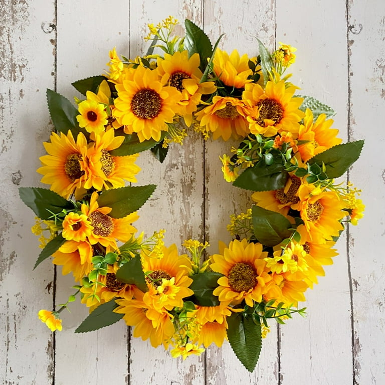 Sunflower discount Wreath-Summer Door wreath-front door wreath-sunflower decor-sunflower door wreath-Sunflower Decor