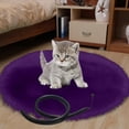 thumbnail image 1 of 15.7 Inch USB Charging Pet Heating Pad Constant Temperature Warm Mat for Cats Dogs Small Animals Indoor Use （Purple）, 1 of 1