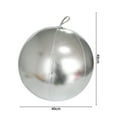 thumbnail image 1 of 15.7" Light-Up Inflatable Christmas Ball - Outdoor Patio Decor, Weatherproof Festive Ornament for Yard, Garden & Christmas Party Decoration, 1 of 4