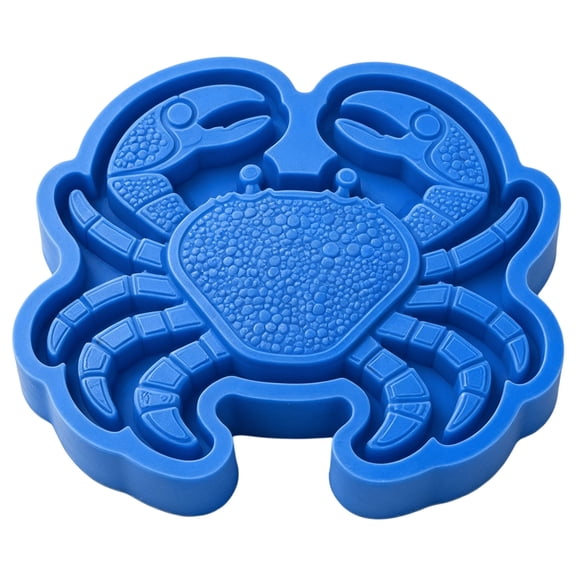 15.7" Reusable Crab Stepping Stone Mold, Silicone Concrete Casting Form for Garden Pathways, Blue