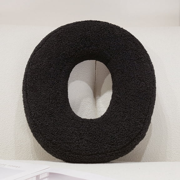 15.7" Soft Velvet Black Digital Pillow Digital 0 to 9 Decorative Throw Pillow for Bedroom Living Room DecorDigital 0