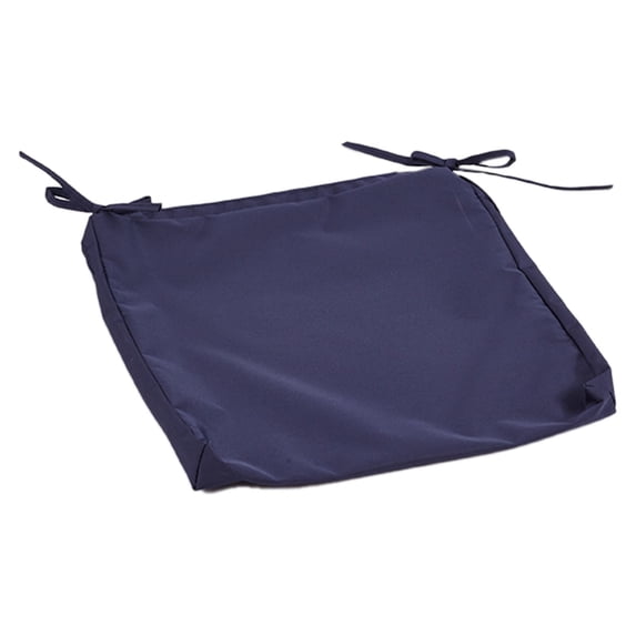 15.7" Waterproof Outdoor Patio Square Cushion Covers with Zippers â Non- Sofa & Couch Slipcovers for Garden, Backyard, Wicker Furniture â Durable Weather-Resistant Replacement Covers Dark Blue