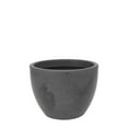 thumbnail image 1 of 15.7" Wide Planter | Eco-Friendly Round Planter for Indoor or Outdoor Deck/Porch | Durable All-Weather Use Modern Pot for Trees, Flowers, Plants - Marbled Black, 1 of 2