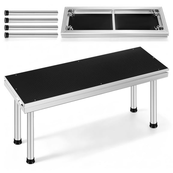 15.7" Wide Stage Step Riser, 750kg/m Load Capacity, Extra-Large Step Platform for Safe Access in Crowded Clubs & Concert Venues