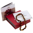 thumbnail image 1 of 15.7-inch Amberalia Amber necklace for adults - Certified Baltic Sea amber - Includes gift box with customized message and engraved storage linen bag, 1 of 5