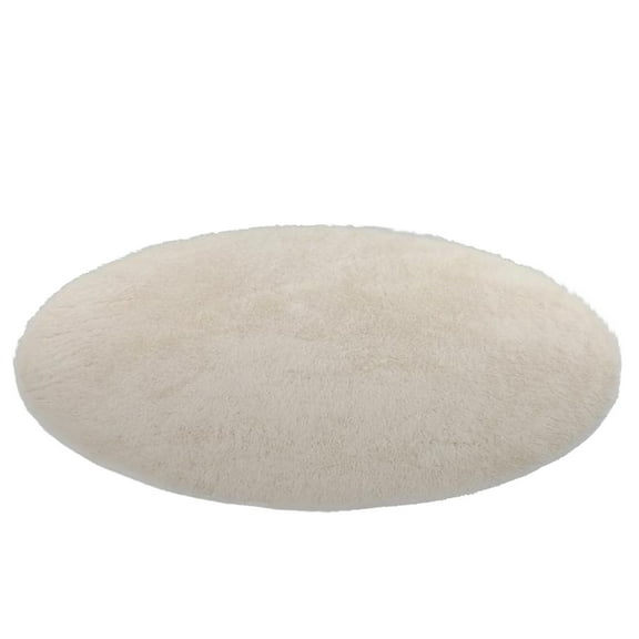 15.7 inches Mini Round Rug, Mini Rug Furry Rug Round Cushion for Chair, Furry Rug for Nail Desk, Shaggy Circular Rug Plush Rug