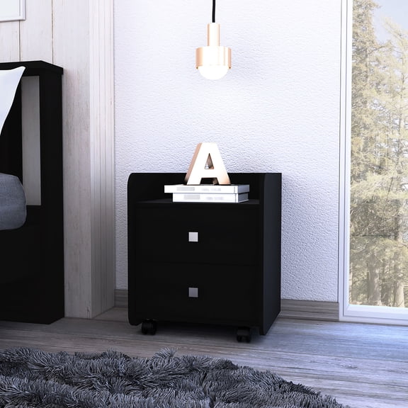 15.74-inch Deep Nightstand | Provide Storage for Bedroom Essentials | Get an Elegant and Functional Addition