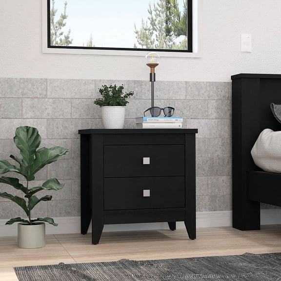 15.74-inch deep nightstand | Ideal for keeping essentials close | Offers a sleek appearance