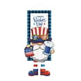 thumbnail image 1 of 15.74x43.3in Patriotic Door Hanging - Fade-Resistant Polyester July 4th Decor with Easy Hanging, 1 of 6