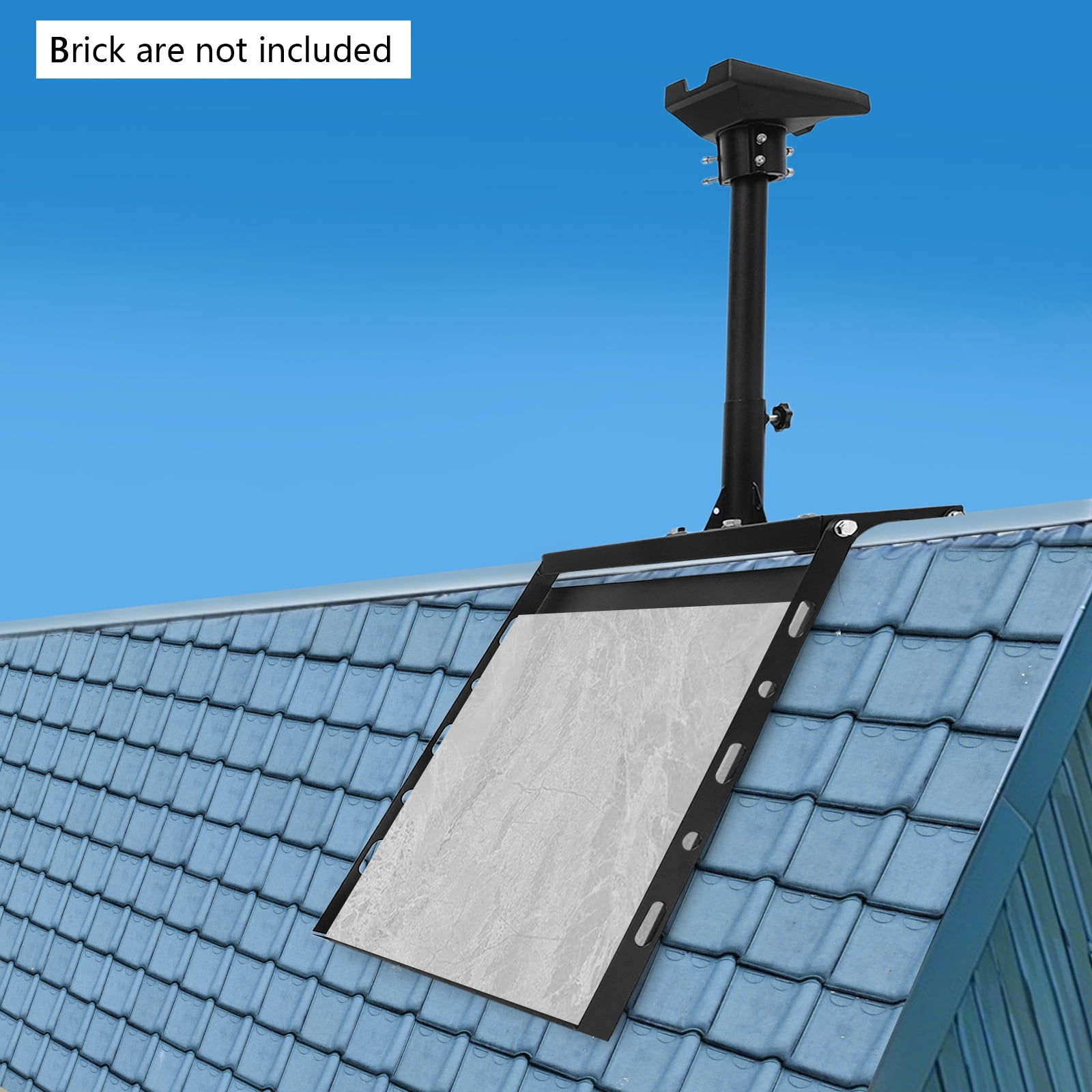 Solar Module Brackets 15.75*15.75in Black Universal Brackets Adjustable Solar Panel Mounting ...