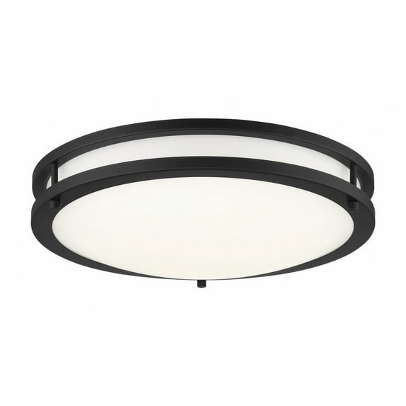 15.75 Inch 25W 1 Led Round Flush Mount-Coal Finish Minka Lavery 716-66A-L