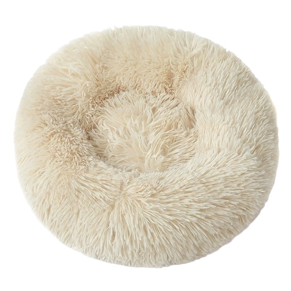 15.75 Inch Round Cat Bed for Indoor Cats Soft Warm Cuddle Sleeper Reversible Cushion Washable Pet Bed for Small Dogs and Cats Cozy Comfortable Mat