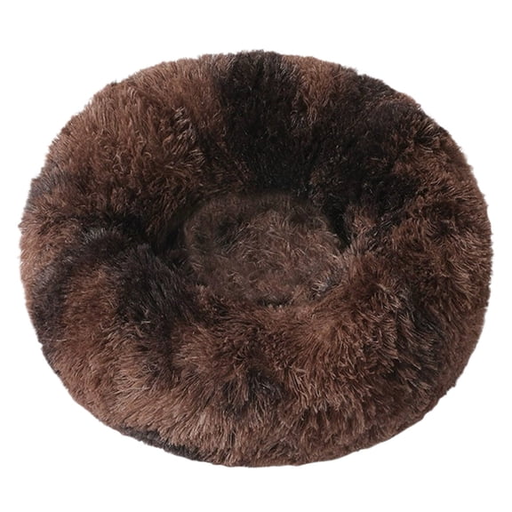 15.75 Inch Round Cat Bed for Indoor Cats Soft Warm Cuddle Sleeper Reversible Cushion Washable Pet Bed for Small Dogs and Cats Cozy Comfortable Mat