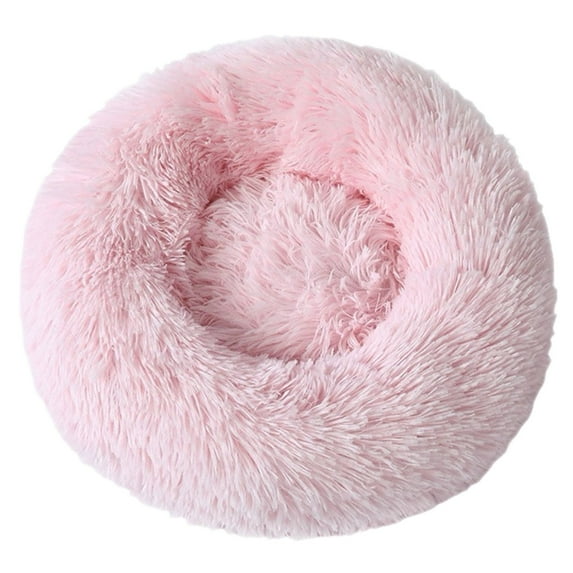 15.75 Inch Round Cat Bed for Indoor Cats Soft Warm Cuddle Sleeper Reversible Cushion Washable Pet Bed for Small Dogs and Cats Cozy Comfortable Mat