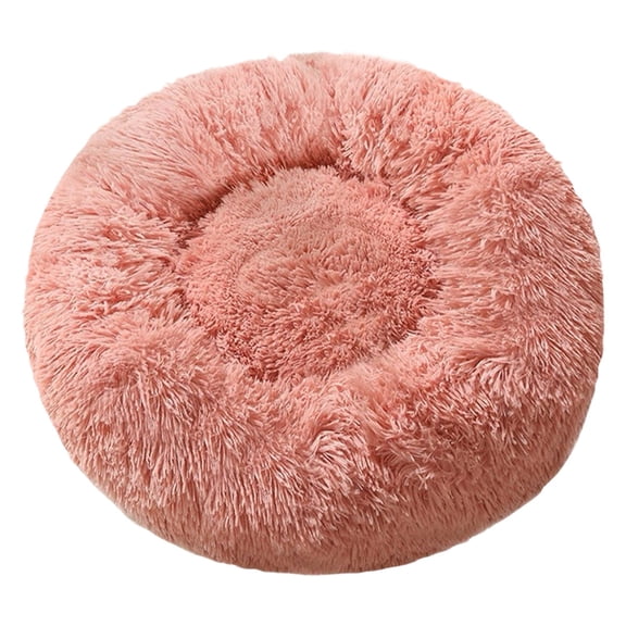 15.75 Inch Round Cat Bed for Indoor Cats Soft Warm Cuddle Sleeper Reversible Cushion Washable Pet Bed for Small Dogs and Cats Cozy Comfortable Mat
