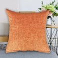 thumbnail image 1 of 15.75 Inch Square Pillow Cover​​ -Decorative Cushion Case for Sofa, Living Room and Bedroom, All-Season Home Decor Accent Pillow Protection Cover Orange, 1 of 6