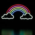 thumbnail image 1 of Northlight LED Rainbow and Clouds Neon Lighted Wall Art - 15.75", 1 of 7