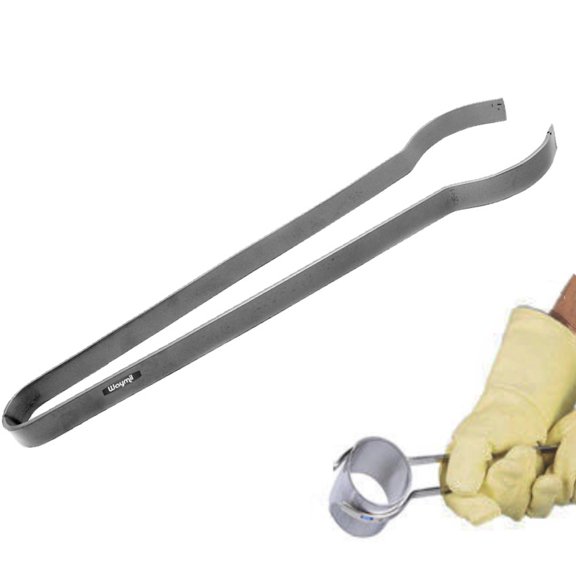 15.75" LONG FLASK TONGS CASTING FLASKS HOLDER HOLDS UP TO 3-1/2" DIA. CRUCIBLE