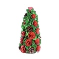 thumbnail image 1 of Northlight Contemporary Floral and Pinecone Christmas Tree Decoration - 15.75" - Red and Green, 1 of 3
