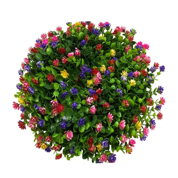 15.75 "Spring Summer Wreaths for Front Door Farmhouse Colorful Cottage Artificial Eucalyptus Wreath Sping Door Wreath Flower Wreath Summer Wreath for All Season Welcome Sign Farmhouse Home Decor