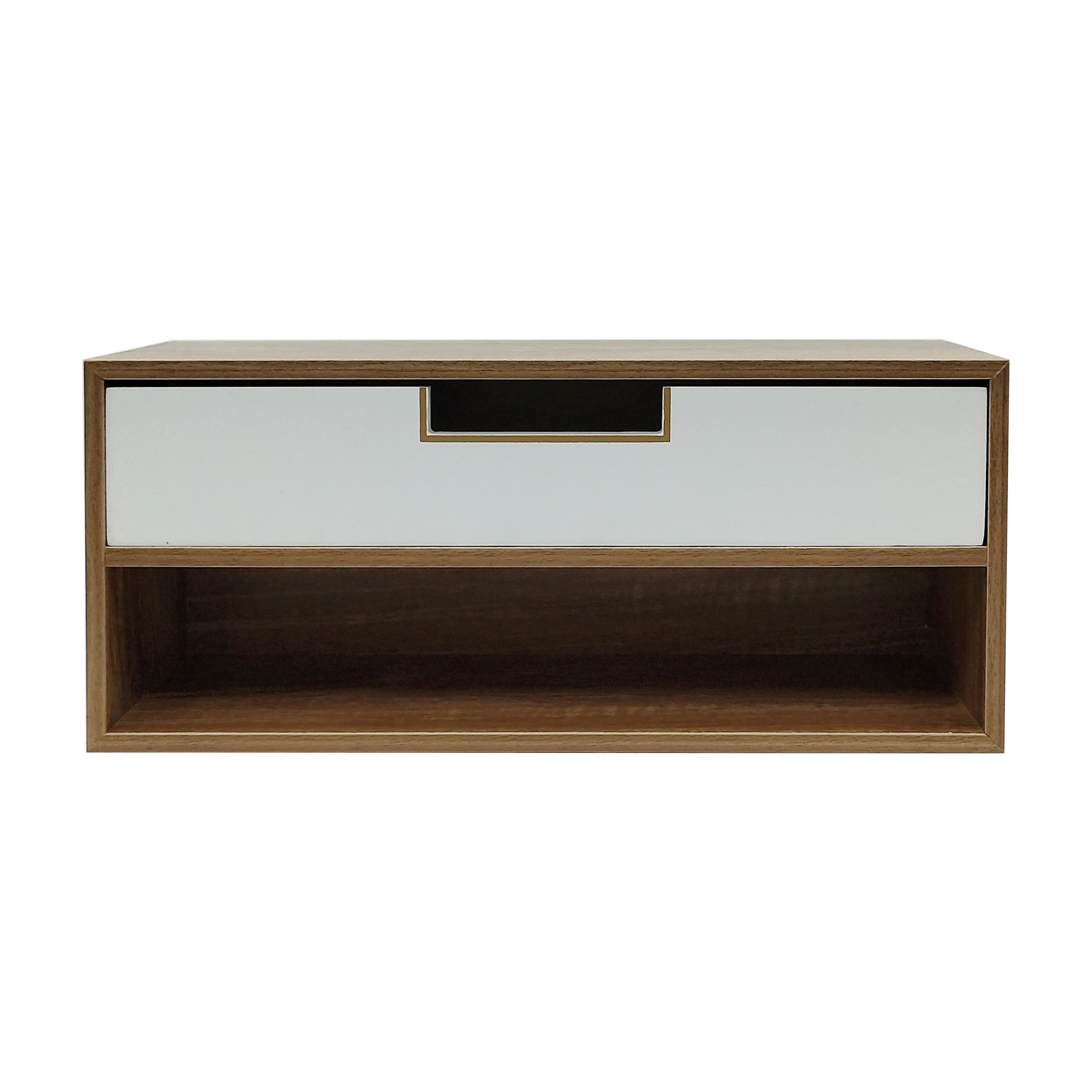 15.75" White & Woodgrain Desk Drawer Cubby by Ashland  - Spring Home Decor
