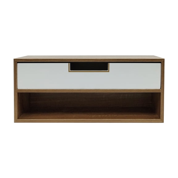 15.75" White & Woodgrain Desk Drawer Cubby by Ashland  - Spring Home Decor